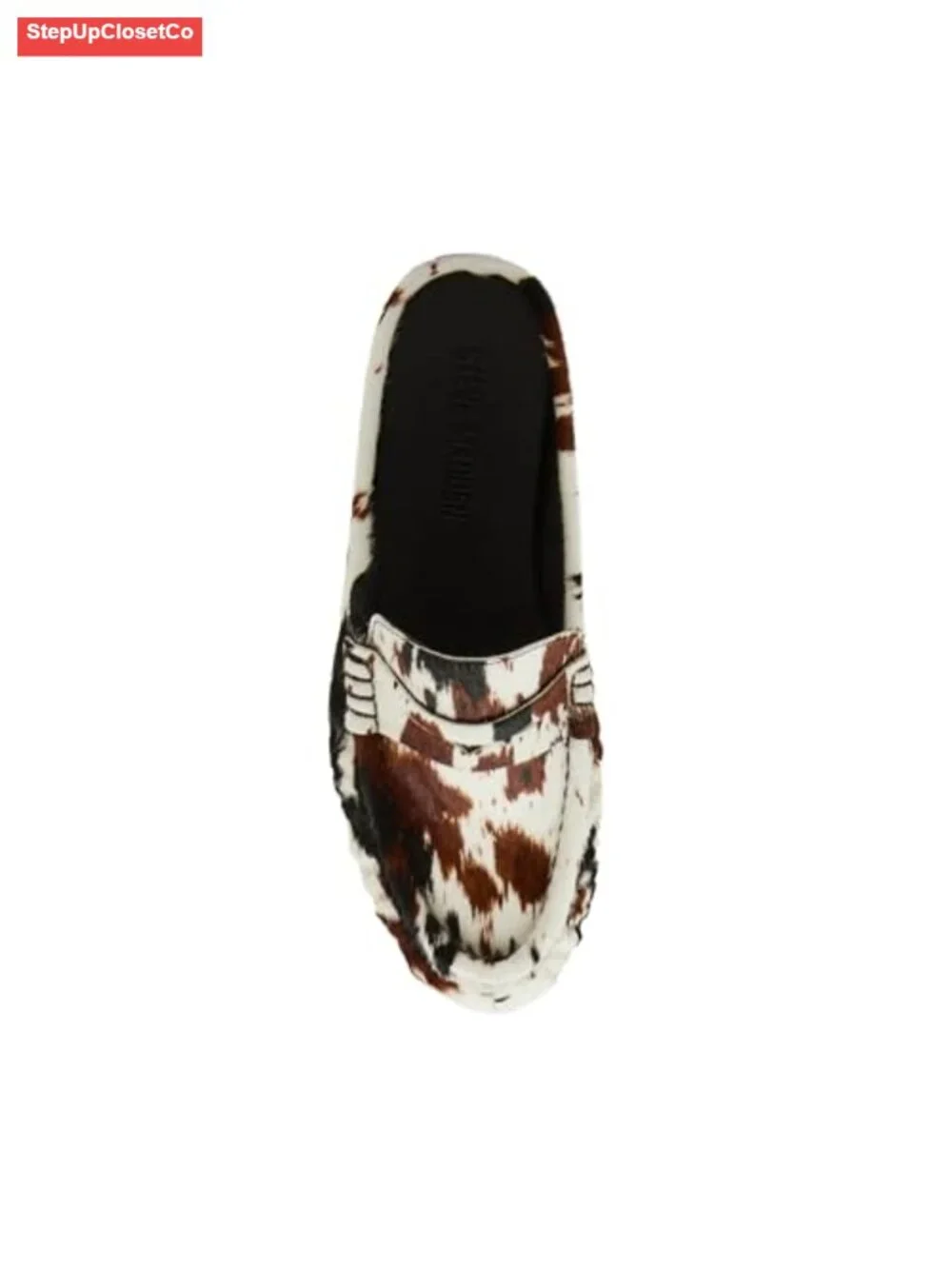 Suede Round Toe Slip-On Loafer with 1-Inch Heel